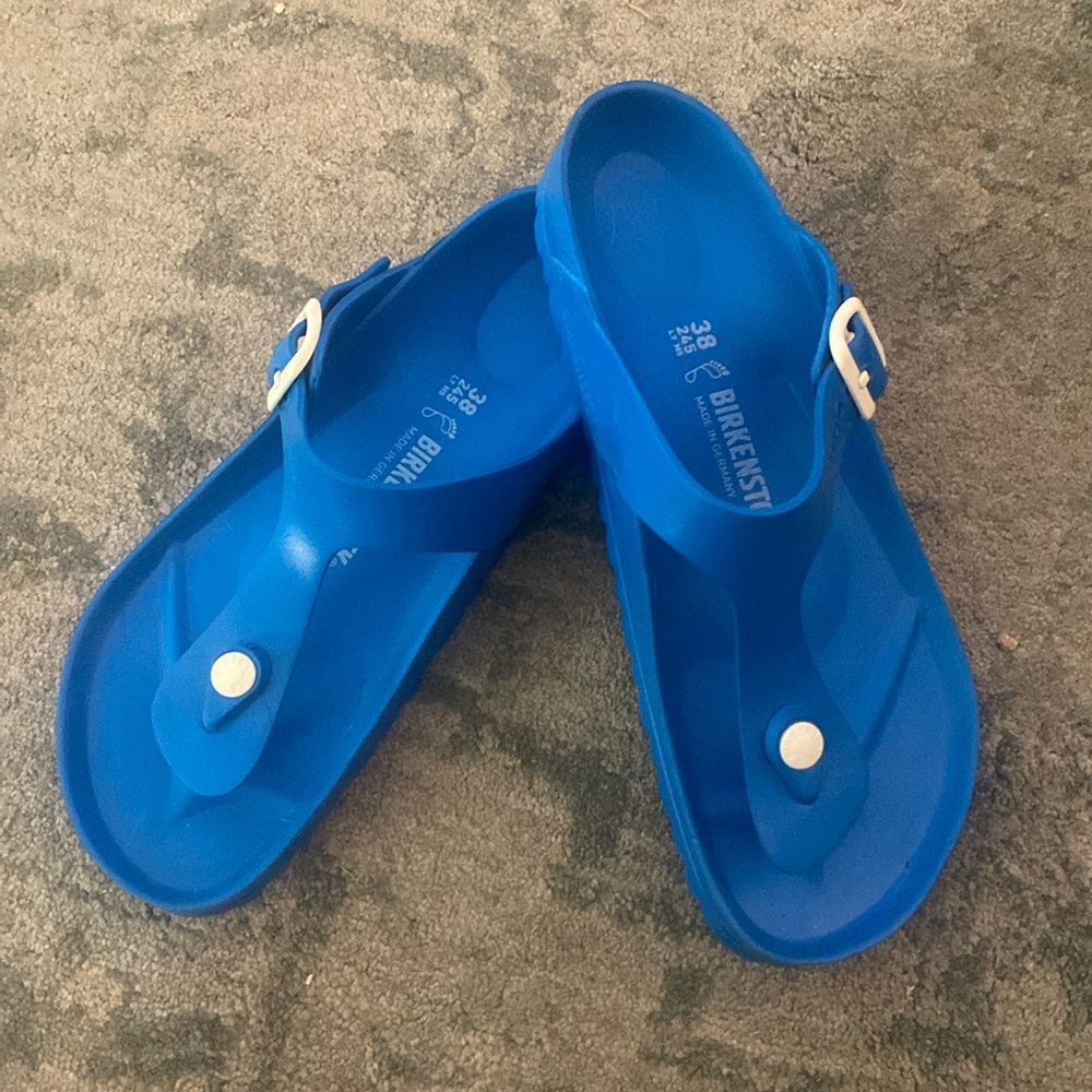 Birkenstock Gizeh, blue NWOT